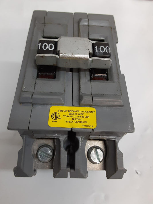 Circuit Breaker 2 Pole Unit 60/75 C Wire Torque to 50in Lbs120 type A Class Ctl
