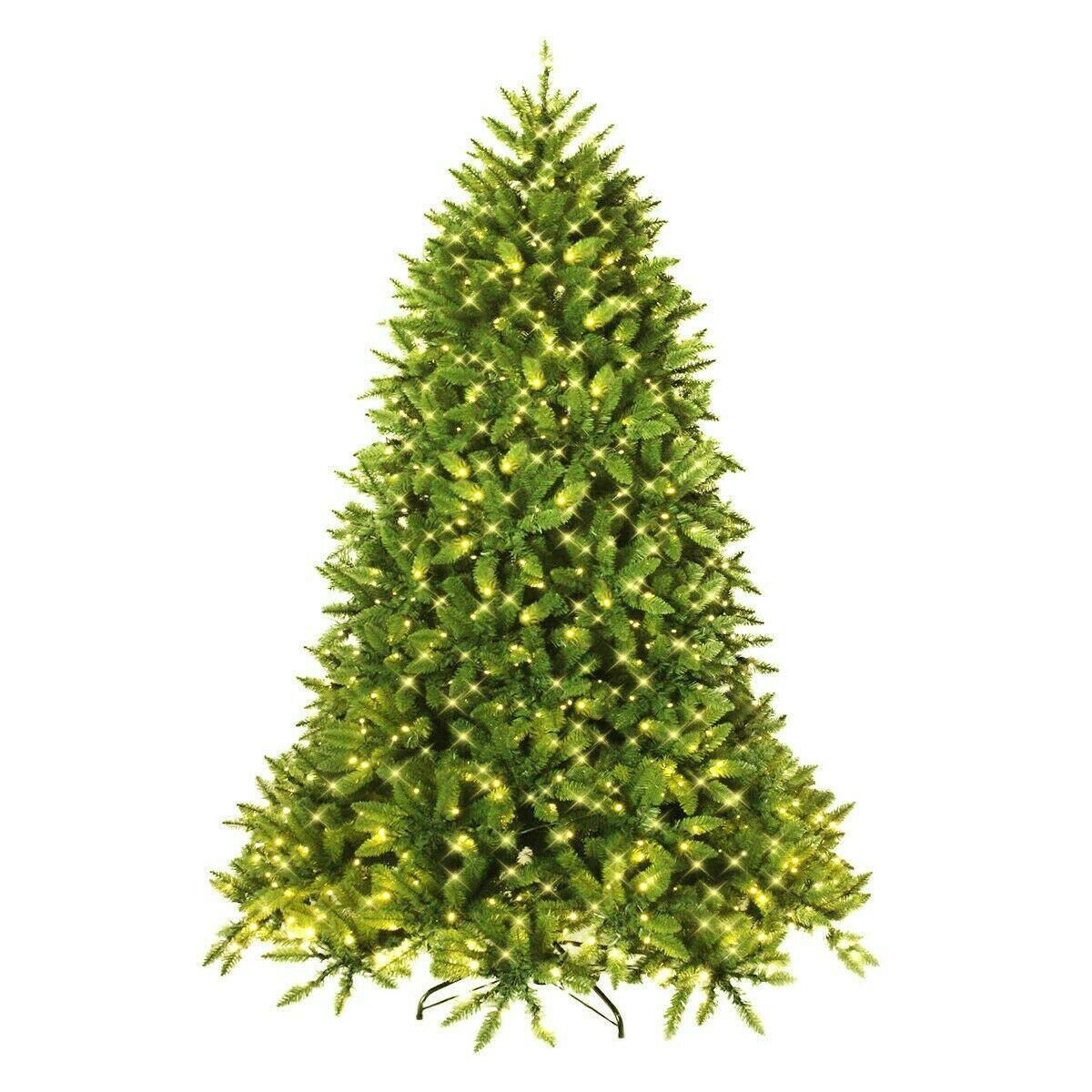 Light Fiber Optic Christmas Tree, Hinged Artificial Christmas Fir Tree  PREOWNED