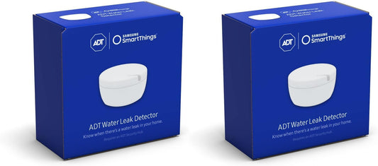 2 PACK ADT Samsung SmartThings ADT Water Leak Detector Requires ADT Security Hub