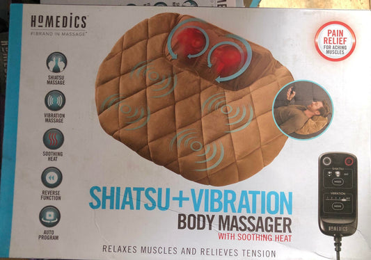 HoMedics Shiatsu + Vibration Body Massager with Soothing Heat