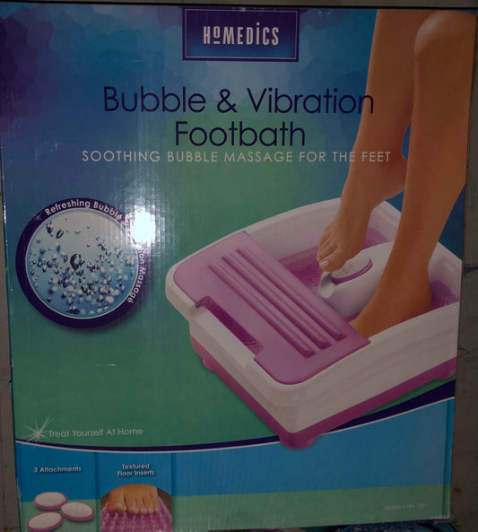 Homedics Bubble & Vibration Foot Bath Open Box
