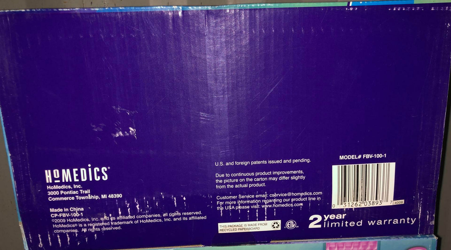 Homedics Bubble & Vibration Foot Bath Open Box