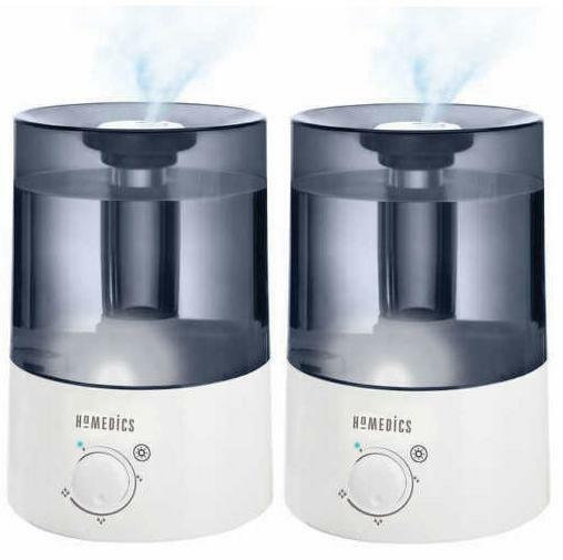 LOT OF 2 HoMedics TotalComfort Ultrasonic Cool Mist Humidifier 60 hour - Aroma