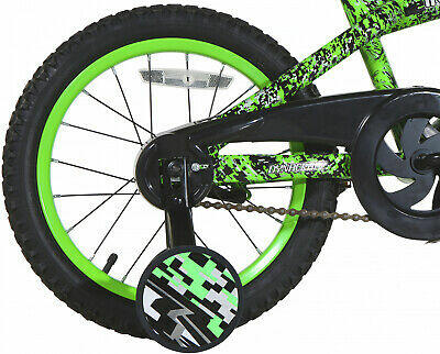 16" Kids Bike Bicycle Boys Girls with Training Wheels Coaster Brake Green Yr 4-8