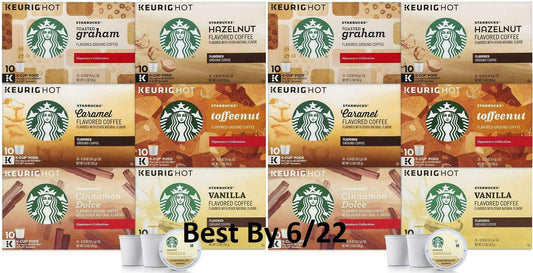 Starbucks Flavored K-Cup Variety Pack for Keurig Brewers, 120 Count READ !!!