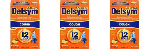 16 PACK Delsym Children's 12 Hr Cough Relief Liquid, Orange, 3oz Exp 8/2022