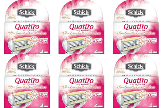 Schick Quattro for Women Ultra Smooth Razor Blade Refills 24 Blades