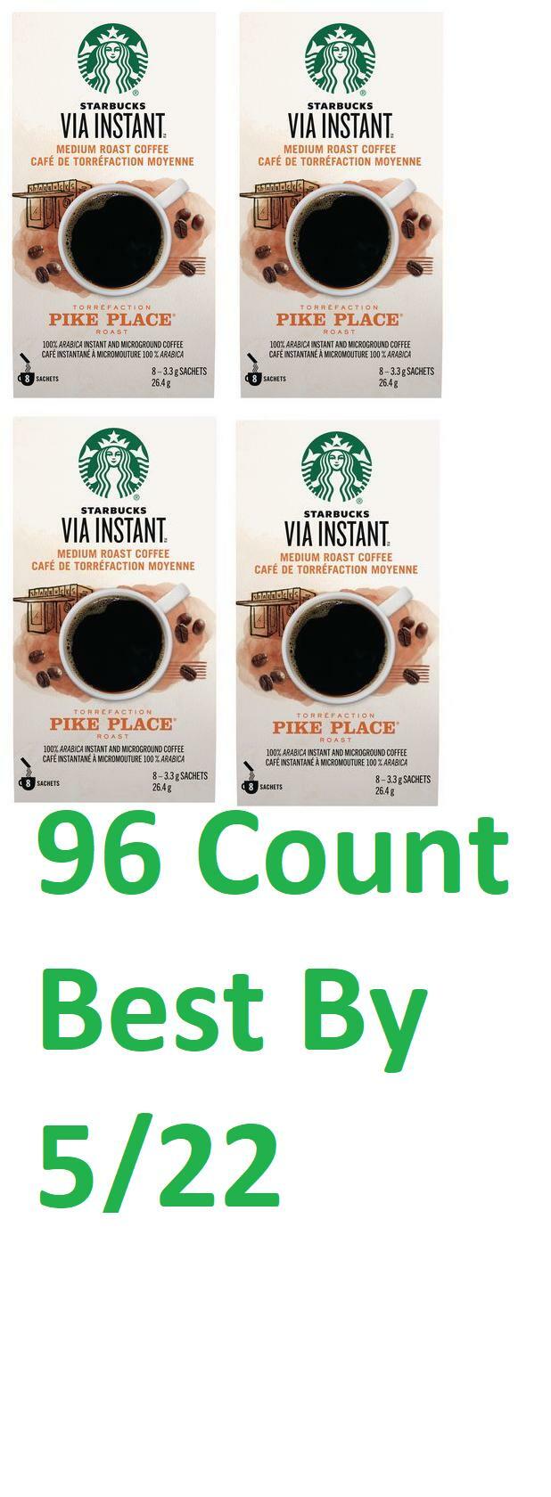 Starbucks Via Starbucks Via Instant Pike Place Roast 96 Count READ DESCRIPTION !