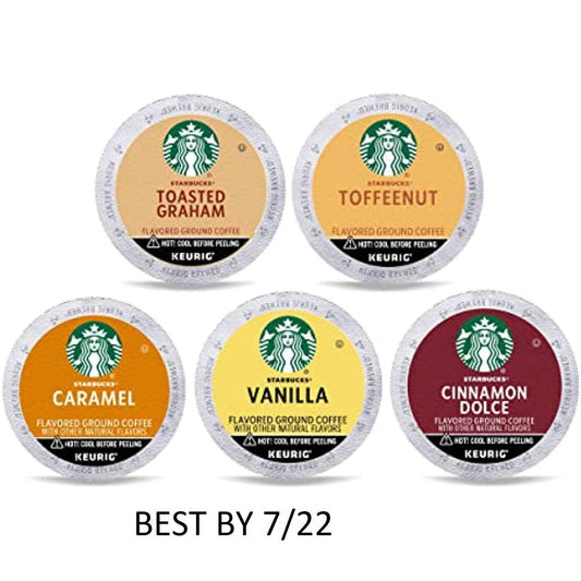 Starbucks K-Cup Coffee Pods—Flavored Coffee—Variety Pack (40 pods total) READ