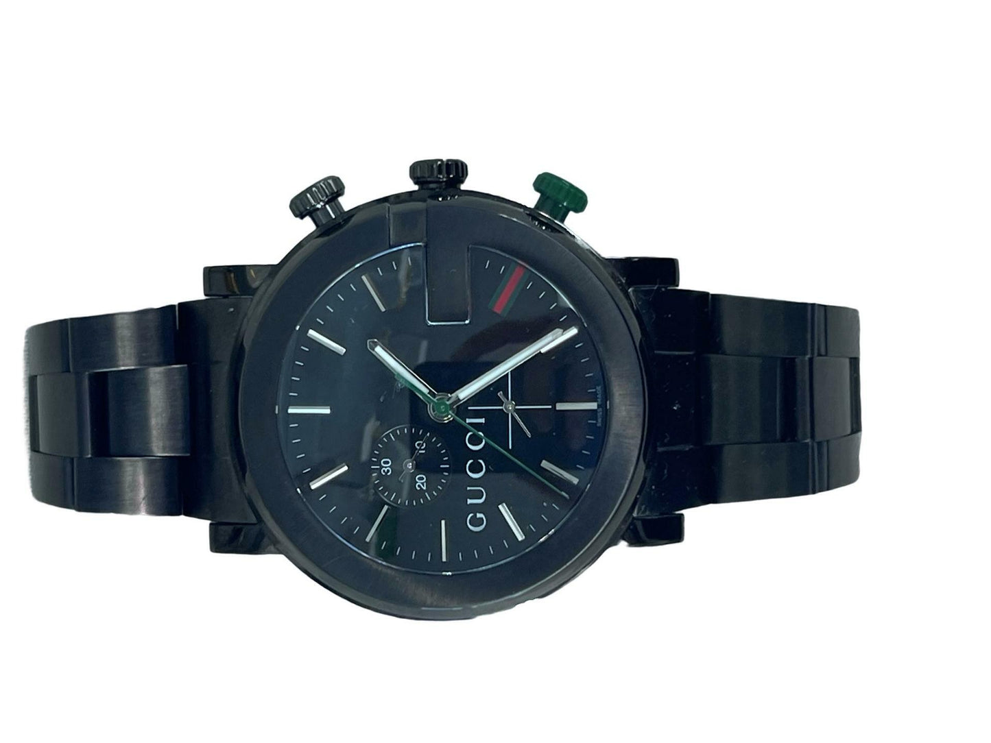 Mens Watch Gucci YA101331 101 101 Series Chronograph Black Anodized Stainless St