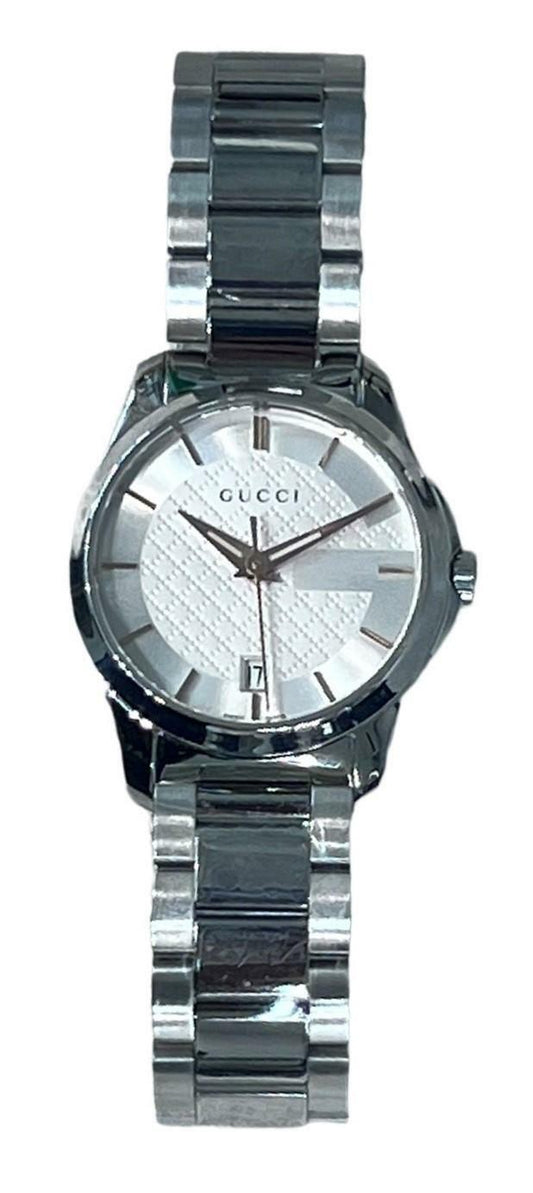 Gucci G-Timeless Stainless Steel Bracelet Unisex Watch(Model:YA126523u)