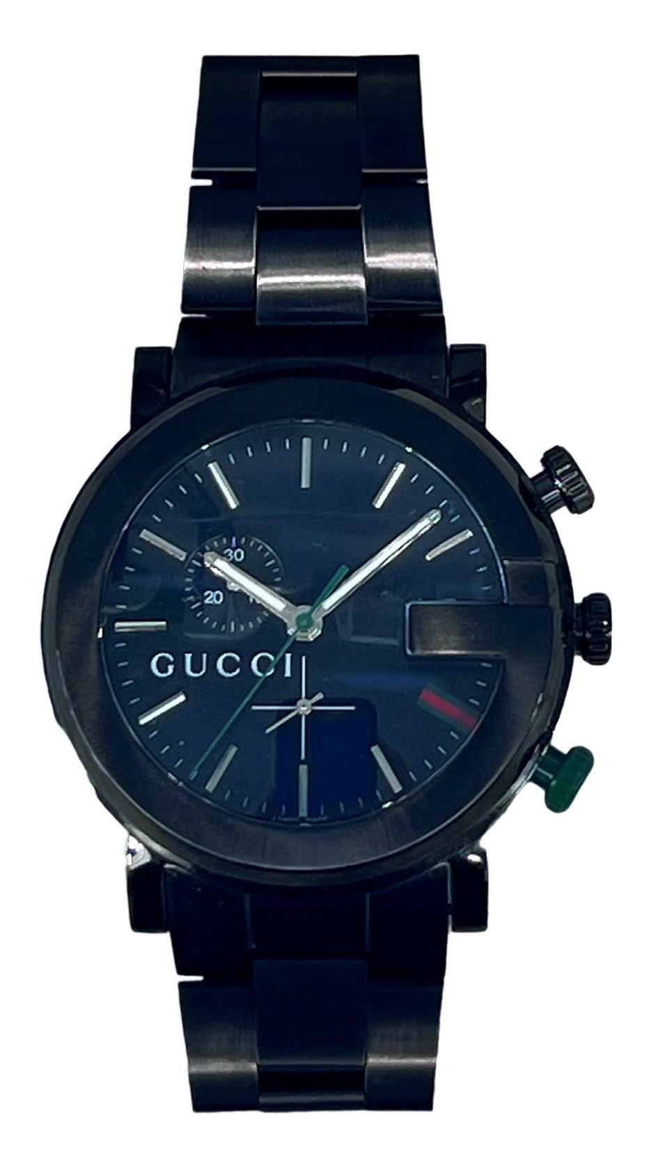 Mens Watch Gucci YA101331 101 101 Series Chronograph Black Anodized Stainless St