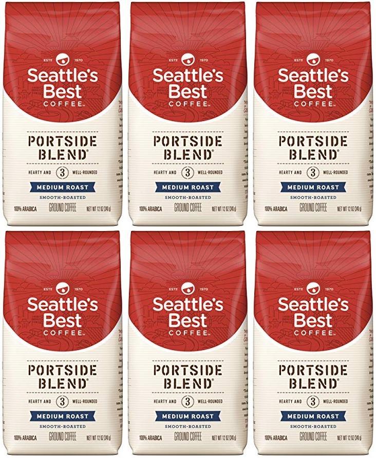 PACK OF 6 Seattle's Best Portside Blend Ground Coffee 12oz Best Before Jan 2021