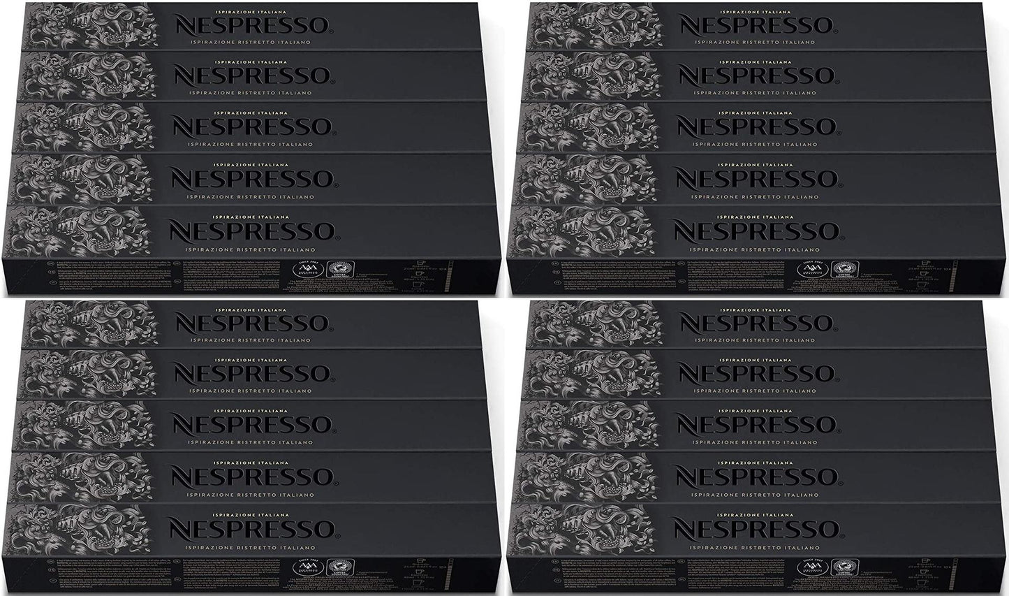 200 Nespresso OriginalLine pods capsule, Ispirazione Ristretto Italiano 9/2021