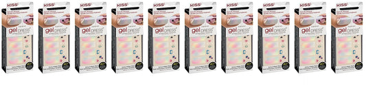 Kiss Gel Dress 'Rise& Shine' 60466-20 Full/ 20 Art Gel Strips (lot of 10) NEW