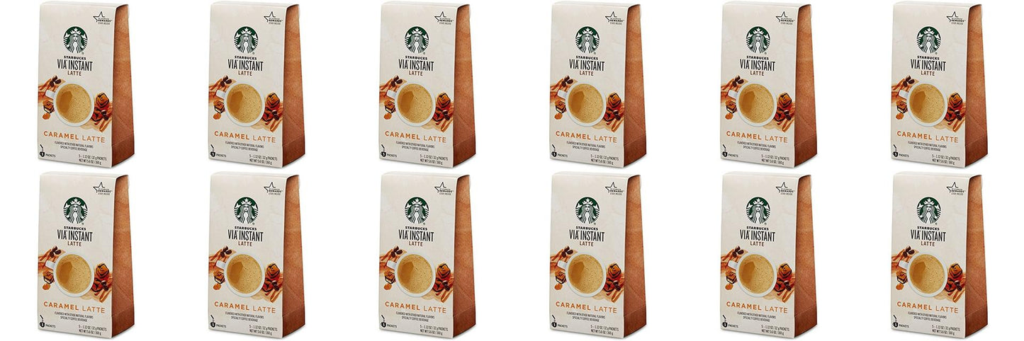 Starbucks via Caramel Latte Instant Coffee Flavor 12 Boxes 60packs BBD Nov 2020