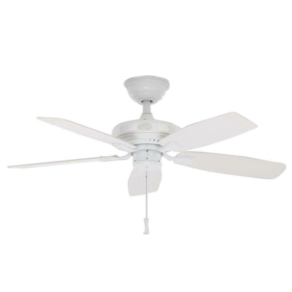 Hampton Bay Gazebo II 42 in. Indoor/Outdoor White Ceiling Fan YG187-WH