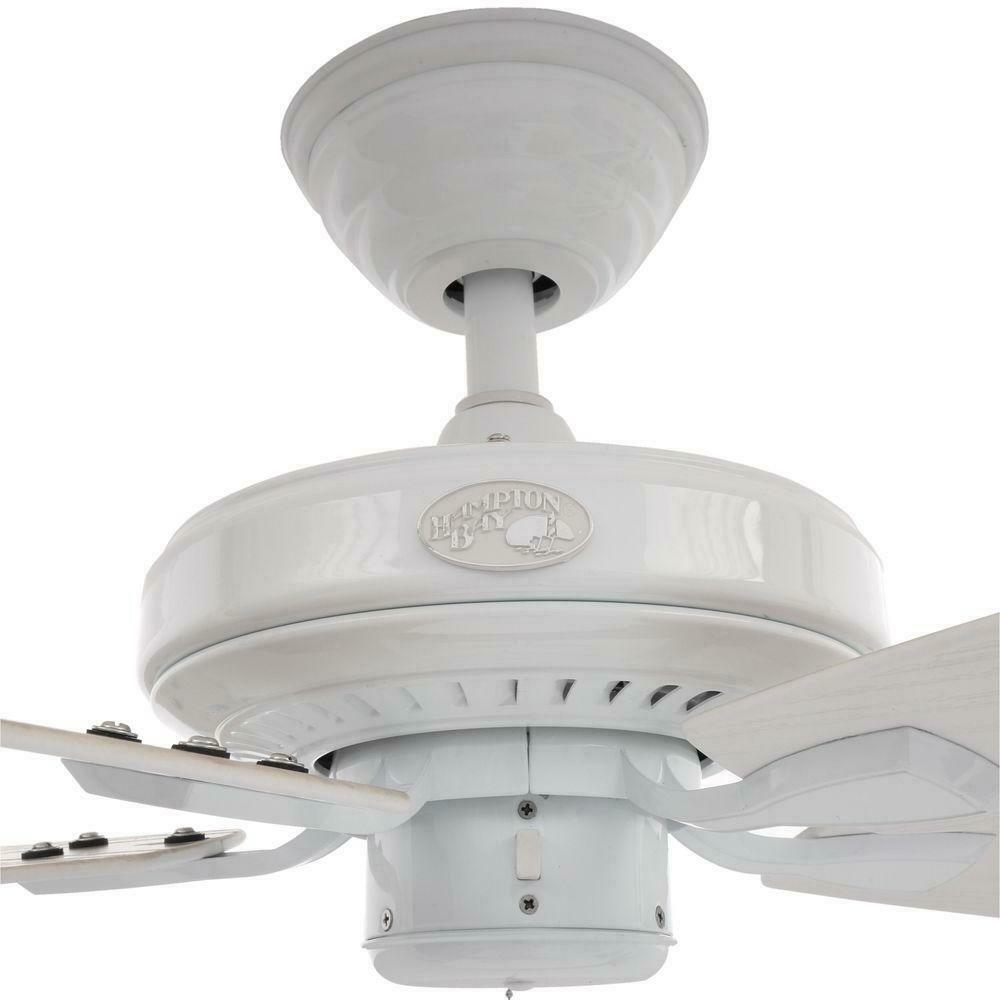 Hampton Bay Gazebo II 42 in. Indoor/Outdoor White Ceiling Fan YG187-WH