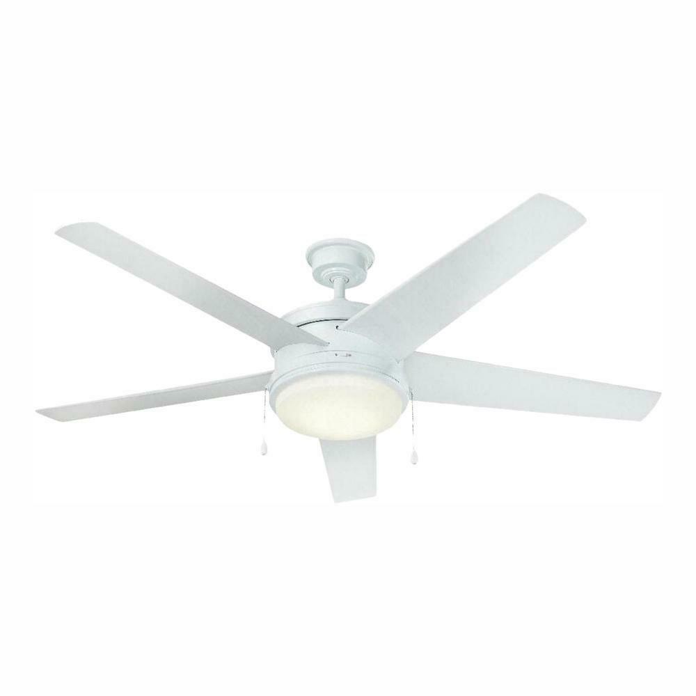 *READ* Home Decorators Collection Portwood 60 in. LED Outdoor White Ceiling Fan