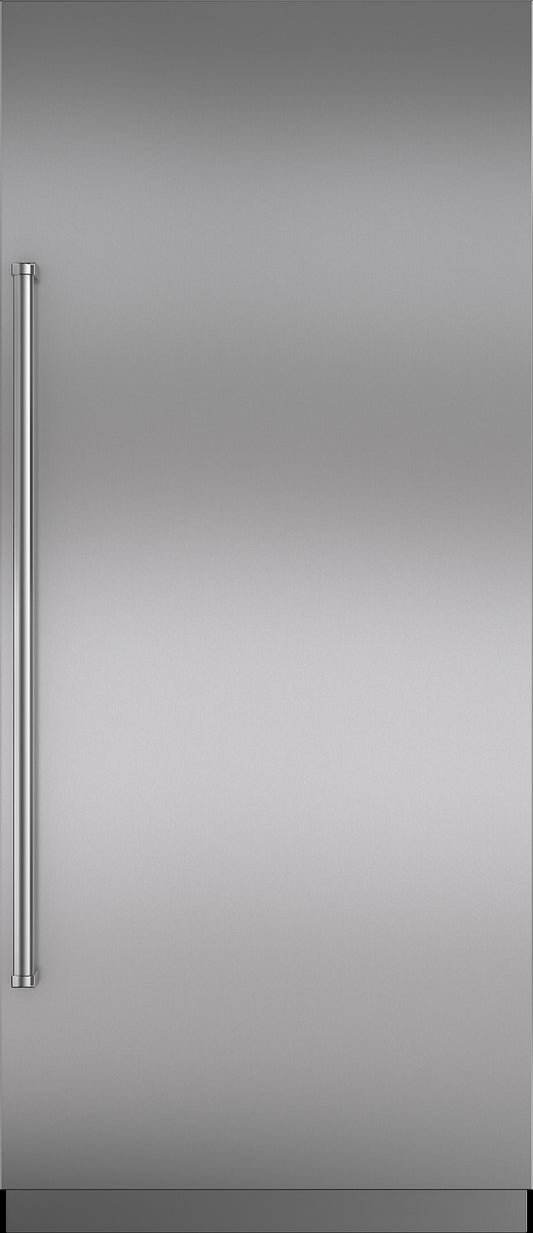 Stainless Steel 36" Door Panel with Pro Handle and 4" Toe Kick - RH
